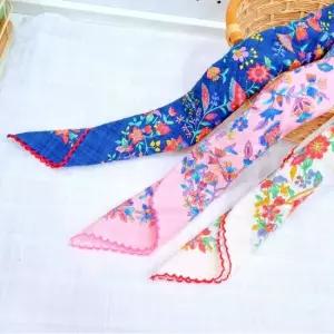 플라워가든 손수건 에티켓손수건 쁘띠스카프 매너손수건 쁘띠스카프 도시락가방