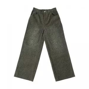 TONSIL 워싱 레오파드 밴딩 팬츠 차콜 그레이