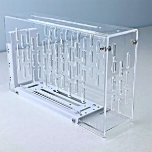 eGPU 노트북 외부 그래픽 카드 금속 브래킷 베이스 + 아크릴 프레임 비디오 Oculink PC 케이스용 Dock 홀더