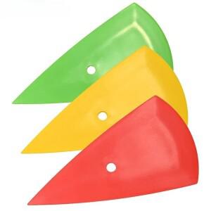 비닐  PPF 랩용 3 피스 컨투어 스퀴지 코너 카드 스크래퍼 긁개 창 색조 도구  뾰족한 삼각형 파인 에지