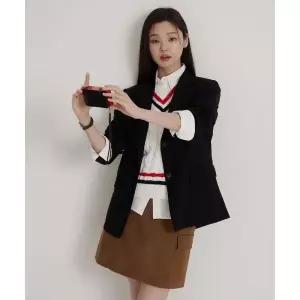 매장정품 BEANPOLE 빈폴 LADIES 폴리스타 싱글 재킷 블랙 (BF6311C025) BF6311C025 1415001