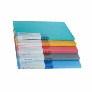 [문구] 투명 비닐 파일폴더 회색 20매 클리어 화일 정리용 파일철