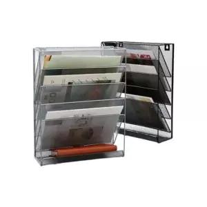 [문구] 5단 메탈 서류꽂이 책상정리 서류정리 파일꽂이 책꽂