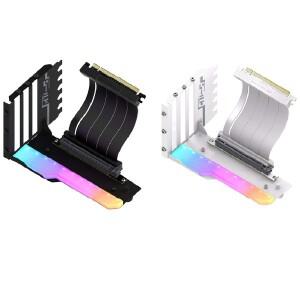 수직 그래픽 카드홀더 키트  ARGB 케이블 비디오 카드 지지대 90 도 직각  115mm PCI-E 4.0 X16 라이저 포