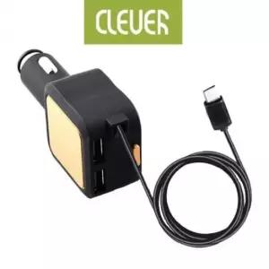 [CAR] 차량충전기 C타입 릴케이블 4.8A 고속 충전기