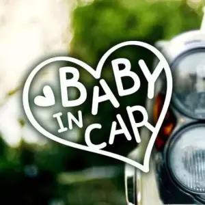 [CAR] 자동차스티커 베이비인카 하트풍선 반사시트지