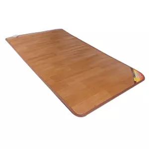 거실용 의료기 싱글 황토우드 마루무늬 전기매트