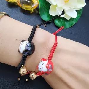 행운 복 고양이 매듭 커플 우정 팔찌 우정팔찌 커플팔찌 복고양이 끈팔찌 매듭팔찌