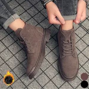 남성 겨울 털워커 앵클부츠 기모 단화 스웨이드 워커 남성워커 캐주얼워커 겨울워커