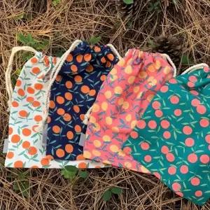 제주 곱닥한 귤귤 동백 스트링 M 감귤 파우치 다용도 미니파우치 제주가방 미니가방