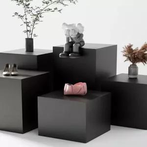 전시다이 블랙 오브제 스튜디오 촬영소품 플랫폼