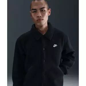 매장정품 NIKE 나이키 스포츠웨어 클럽 하이파일 플리스 코치 재킷 M - 블랙:화이트 HV1430-010 1350907