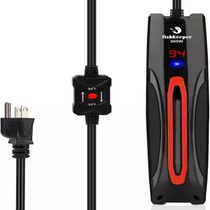 300W/500W/800W 조절 가능한 잠수식 수족관 히터 - 40-220 갤 어항용 물 밖/런 드라이/과열/저온 보호