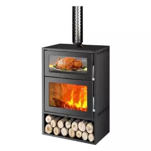 화목난로 난로 주물 오븐겸용 실내벽난로 실내용 장작