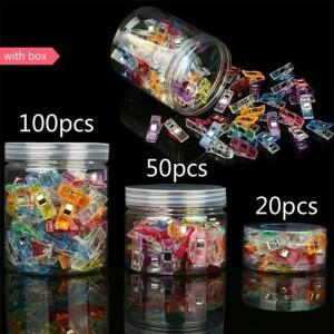 20/50/100피스 다용도 바느질 클립 다채로운 플라스틱 DIY 위치 패치 워크 퀼트 도구 맥세이프호환