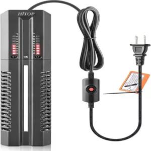 HITOP 400W 600W 잠수식 수족관 히터 외부 컨트롤러 및 커버가 있는 어항 해수/식수 대형