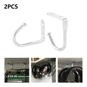 싱글 천장 프롱 후크 솔리드 메탈 행거  벽걸이 캐비닛 주방 보관 욕실 더블 홀 헤비 듀티 도구  58mm  2