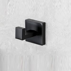 SUS 304 스테인레스 스틸 벽 마운트 스퀘어 로브 후크 유연한 디럭스 미러 광택 수건 걸이 가운 코트 모자