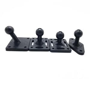 17mm 볼 마운트 - 다이아몬드 조인트 OR 휴대폰 GPS 홀더용 사각형 장착 베이스 램 Garmin호환 Zumo/TomTom