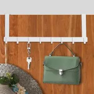 [JED] 화이트 도어 8구 행거 문에거는옷걸이 수납 후크