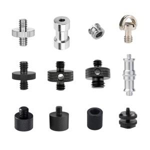 1/4인치에서 3/8인치로 변환하는 나사 어댑터  고프로호환 액션 카메라 플래시 삼각대  모노포드호환  라이