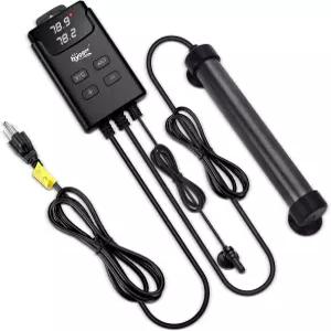 하이거 수족관 히터 외부 디지털 디스플레이가 장착된 잠수식 어항 과열 및 누출 방지 담수 염수용 온도