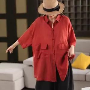 엘럽 여자 여름 셔츠 뉴 빈티지 모시 기장 얇은 카디건 상의 원템2