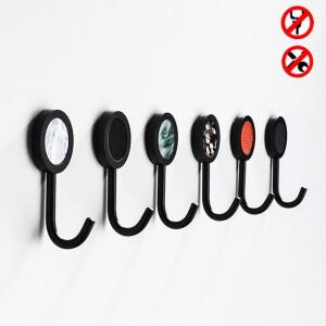 골드 로브 후크 공간 알루미늄 벽 마운트 접착 모자 키 코트 수건 홀더 부엌 욕실 하드웨어에 대한 홈 장식