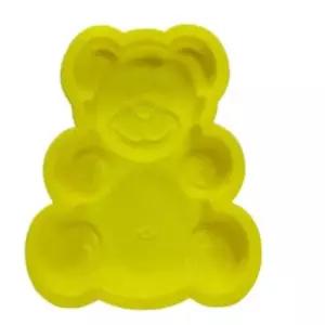 조리도구 실리콘빵틀 오븐용 곰돌이빵틀(노랑) 빵트레이 부엌