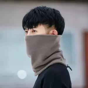 겨울 방한용품 3in1폴라폴리스 비니 겸용 이중 넥워머 미니에코백 일러스트에코백