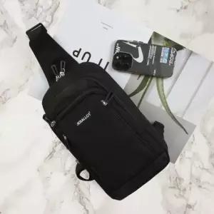 남자 대학생 다용도 힙색 소형 숄더 크로스 백 트레킹블랙미니백 옆으로매는가방
