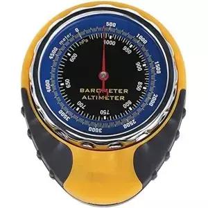 기압계 온도계 나침반이 있는 비올리카 야외 4-in-1 고도계 하이킹 및 캠핑을 위한 내구성 ABS 구조 노란색
