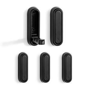 SARIHOSY 검은 벽 후크 벽걸이 형 욕실 옷 모자 수건 목욕 가운 홈 장식 액세서리