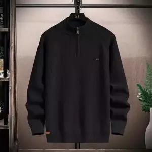 엘럽 남자 니트 도톰 반 집업 기모 카디건 원템1