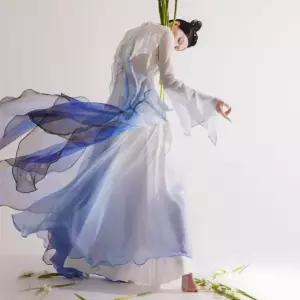 큐티크 연영과 고급 무용 쉬폰 풀치마 발레복 컬러