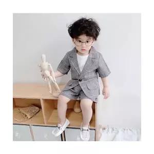 팜므 아기정장 유아 남아 아동 영국 격자 2종세트 결혼식 돌잔치 특별한날 코디정장세트설날
