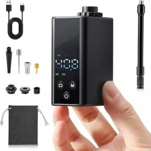 게이지 고압 프레스타 및 슈레이더 밸브와 호환되는 바닥 자전거 펌프를 갖춘 AUMENTA