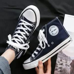 남여공용 캐주얼 캔버스화 끈 하이탑 스니커즈화 단화 남성스니커즈 패션운동화