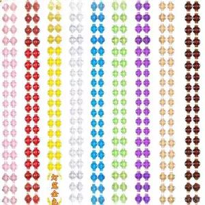 슈버 구슬 문발 커튼 투명 입구 비즈발 가리개 출입문 비즈 현관 라운드