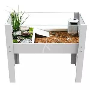 일체형 파충류 대형 거북이 반수생 PVC 어항 수조 오픈형