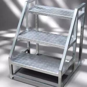 스텝 사다리 산업용 디딤판 안전 계단 난간 3단 인레스