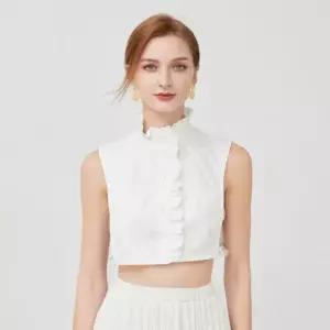 레이스 차이나카라 코튼 이너넥 넥케이프 블라우스 넥케이프 이너카라 레이어드카라