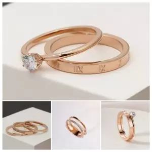 여성 써지컬 더블 큐빅반지 1P 우정링 학생 패션 반지 큐빅반지 패션반지 써지컬반지