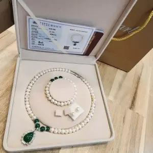 못난이 담수 진주 주얼리 3종 세트 선물 포장 진주목걸이 진주팔찌 진주귀걸이 기념품