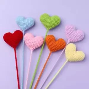 꽃조화 니트 하트 조화 인테리어 소품