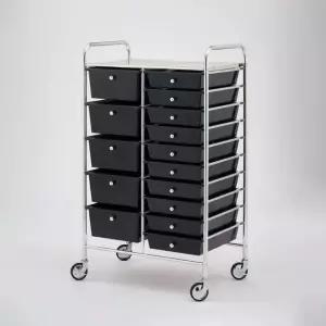 롯드츄레이 미용실 가위 이동식 파마 보관함 트레이 미용 바버샵 정리대 선반 시술