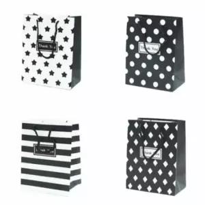 [문구/오피스] 디자인 사각 모던 10매입 종이봉투 손잡이 선물용 쇼핑백