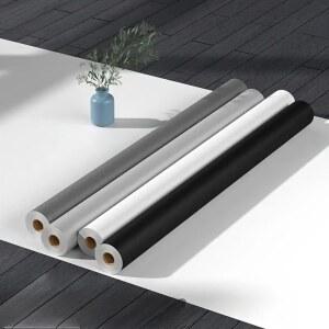 60CM 껍질과 스틱 비닐 벽지 매트 블랙 그레이 화이트 벽용 이동식 두꺼운 접촉 용지 주방 조리대 캐비닛