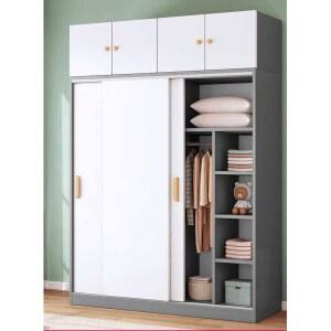 미닫이 옷장 장롱 수납장 슬라이드 칸막이 선반 원목