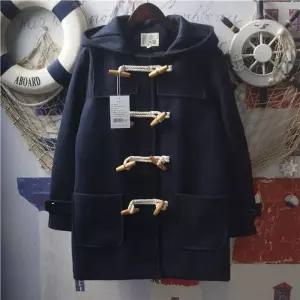 코튼 학생떡볶이코트 코트 베이직 더플코트 오버핏 학생